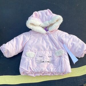 Baby girl winter coat pink 6/9 M